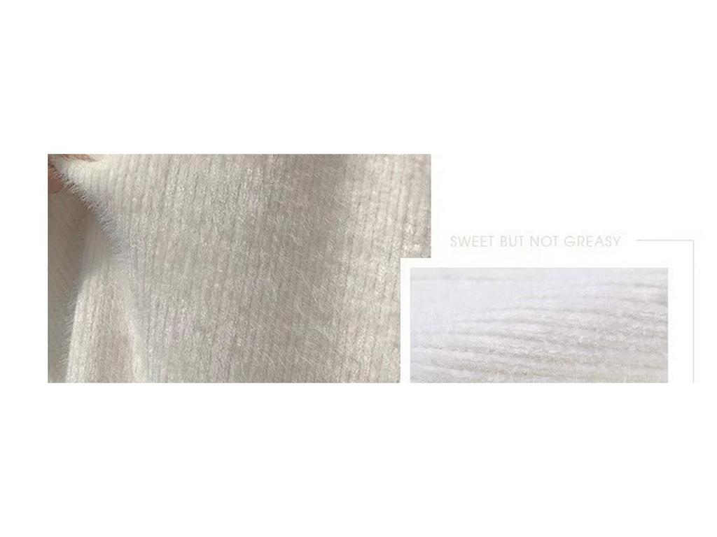 Маленькие Супермягкие Трикотажные Брюки Клеш из Норки - Пушистые Женские Осенне-Зимние Повседневные Брюки