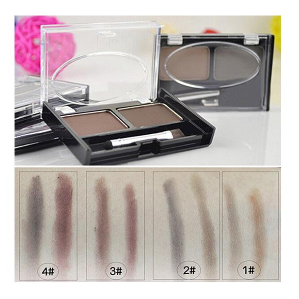 Тени для век и бровей с кисточкой, набор