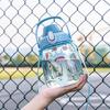 Changnuo 1300 мл Портативная пластиковая бутылка для воды с соломинкой