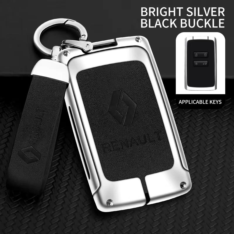 Interior Stickers Car Key Case Cover For Renault Koleos Kadjar Captur Megane Talisman Espace Clio Zoe Scenic 4 Arkana Dacia Sand