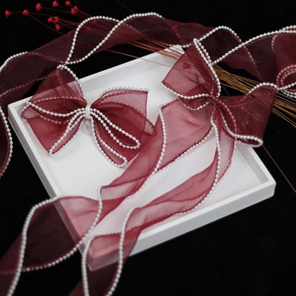 Сделай сам Оберточная лента Жемчужный край Выпечка Кружевная лента Декоративный Жемчуг Рыбий хвост Газ Подарок