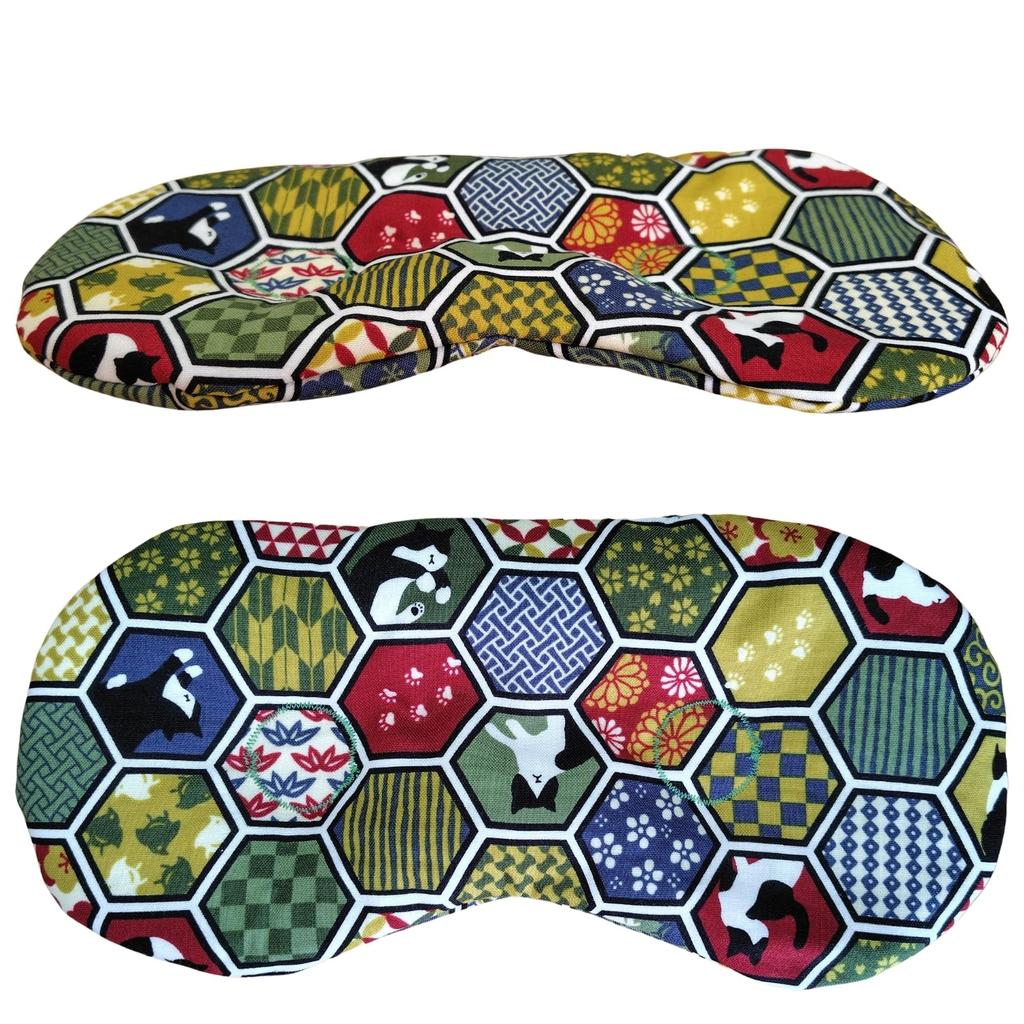 BRAVE WAKA Согревающие маски для глаз с бобами адзуки и натуральным паром для подушки, расслабления, многоразовые, 2 способа использования (Горячая холодная) (Матча Грин)