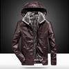 Мужская кожаная куртка, искусственная кожа Sherpa, модная мужская плюшевая кожаная куртка, повседневная мужская куртка