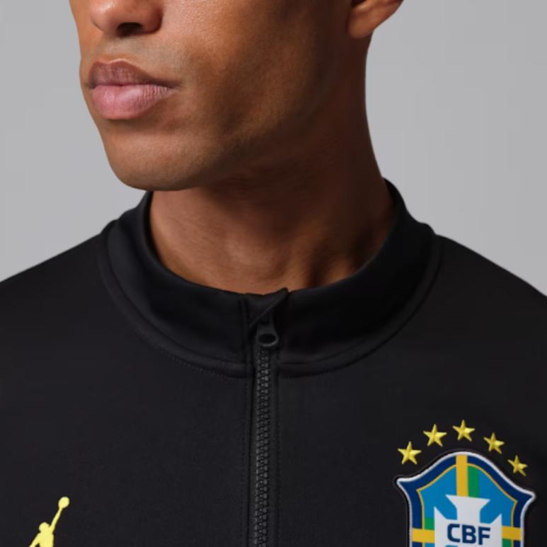 Jordan Мужская куртка Dri-FIT Brazil Academy Pro Soccer, узкого кроя, на молнии, с длинным рукавом, мужские куртки IQ3298-010