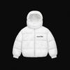 Couple Winter Hooded Cotton Jacket Water-Responsive Print Zip-Up Streetwear Coat Men Women