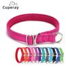Adjustable Pet Collar Nylon Reflective Mesh Lined Anti-Suffocation P Chain Dog Chain Dog Collar for Medium & Large Dogs Training