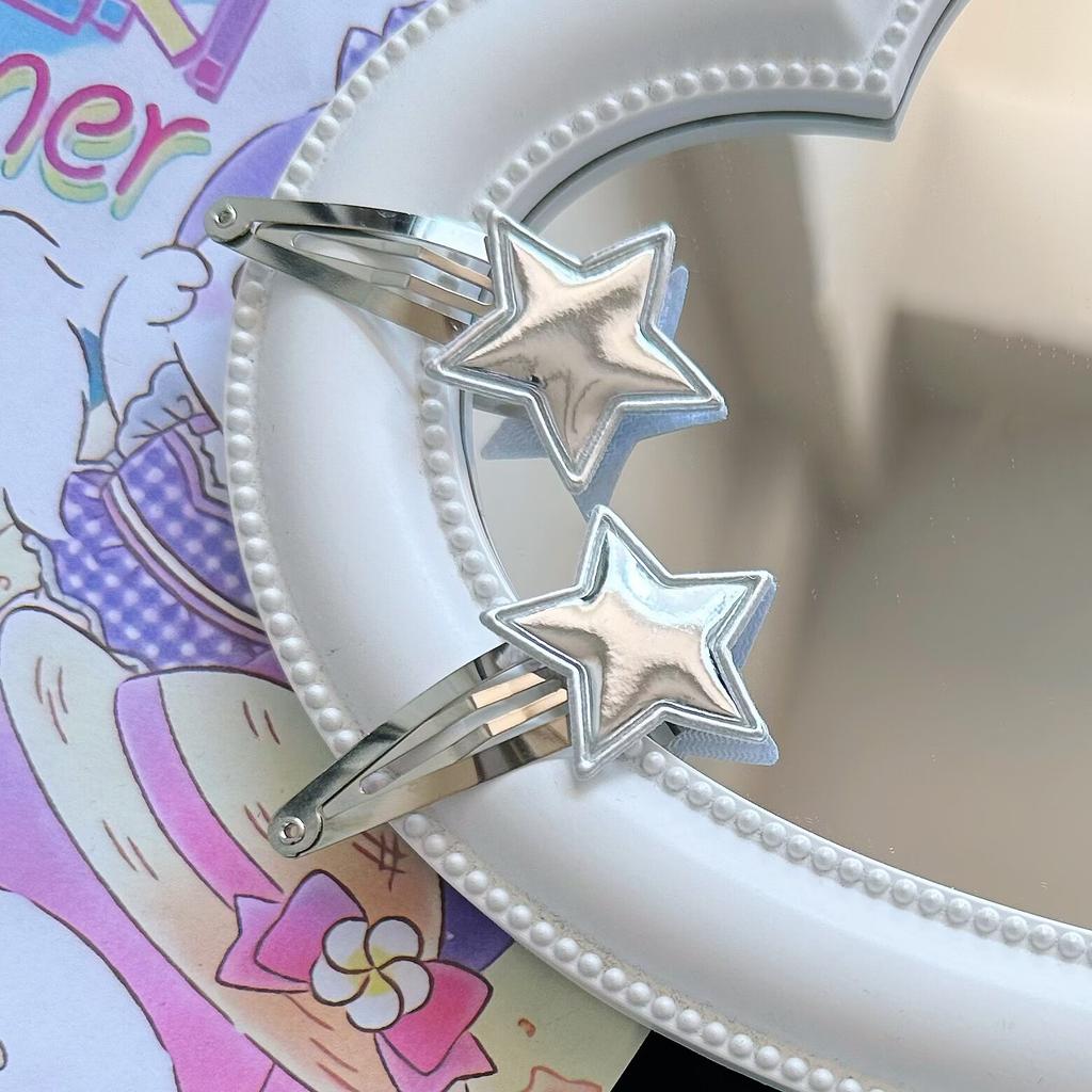 Простые серебряные заколки XINGX BB в корейском стиле, новинка лета, заколка для волос с боковой челкой для девочек, заколка для волос