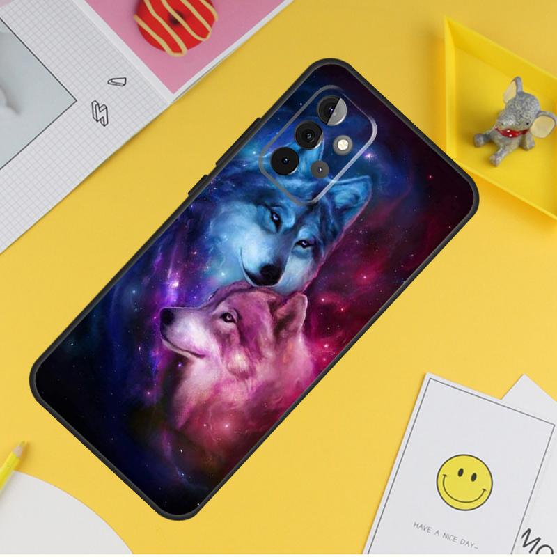Чехол с животными и волком Galaxy для Samsung Galaxy A55 A35 A25 A15 A51 A71 A12 A32 A52 A13 A33 A53 A14 A34 A54, чехол