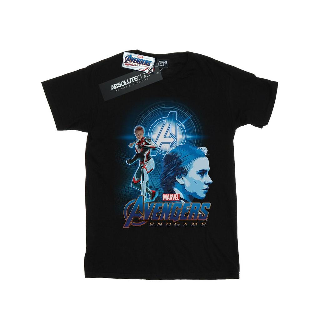 Marvel Girls Avengers Endgame Black Widow Team Suit Cotton T-Shirt