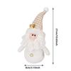 Christmas Decoration Supplies Window Decoration Ornaments Sitting Posture White Plush Toy Old Man Snowman Doll