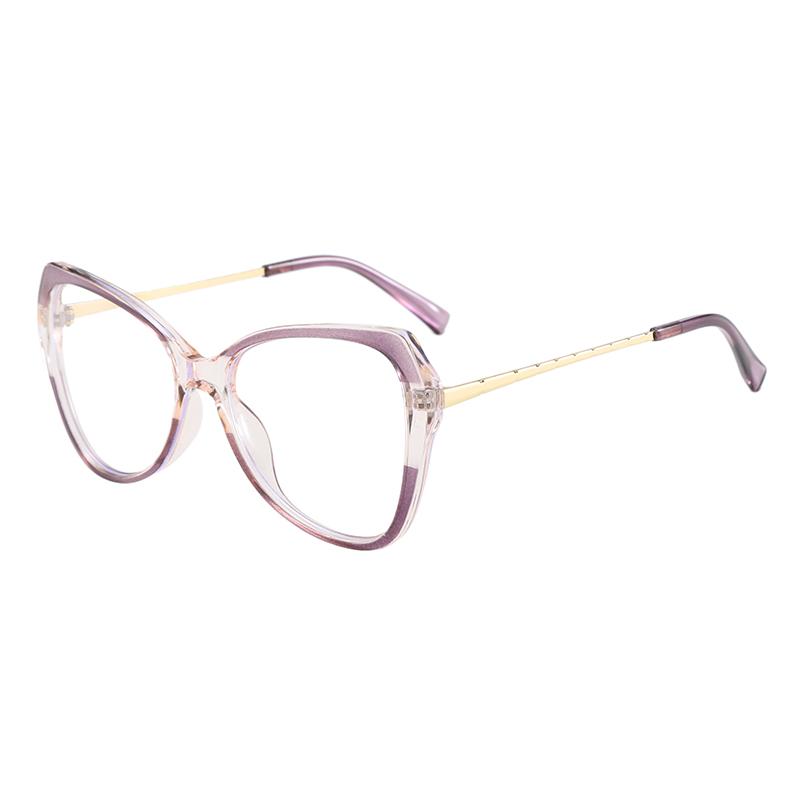 Anti-blue Light Glasses Metal Cat Eye Eyewear Women Men Exquisite Sweet Eyeglasses Blue Light Blocking Man Lady Computer Eyeglas