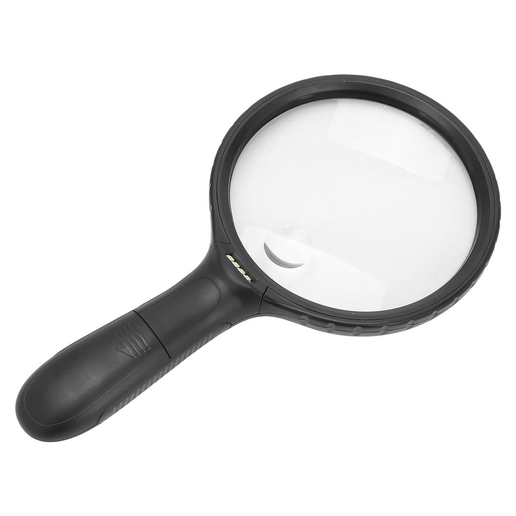 Лупа со светодиодной подсветкой, ручная лупа для чтения для пожилых