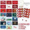 Christmas Cards With Envelopes And Card Organizer(Pack Of 24) Holiday Greeting Cards And Envelopes Christmas Gift Cards