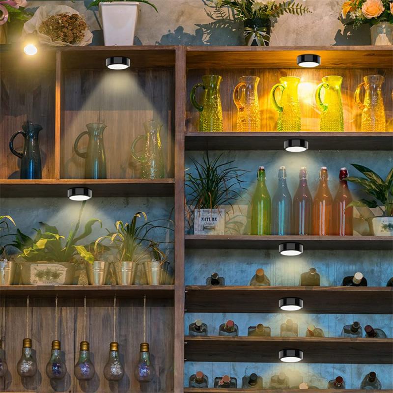 Светодиодный светильник с шайбой с дистанционным управлением, RGBW, 13 цветов, светильник для кухни, прихожей, шкафа, сенсорный датчик, декор, ночник