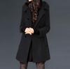 Autumn and Winter Thick Woolen Coat Women's Mid-length Hooded and Slim-fitting Woolen Coat