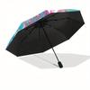 1pc Mermaid Hello Kitty Ocean Adventure Umbrella with Plastic Handle,Suitable for All Seasons Home Travel Outdoor UmbrellaSanlio569