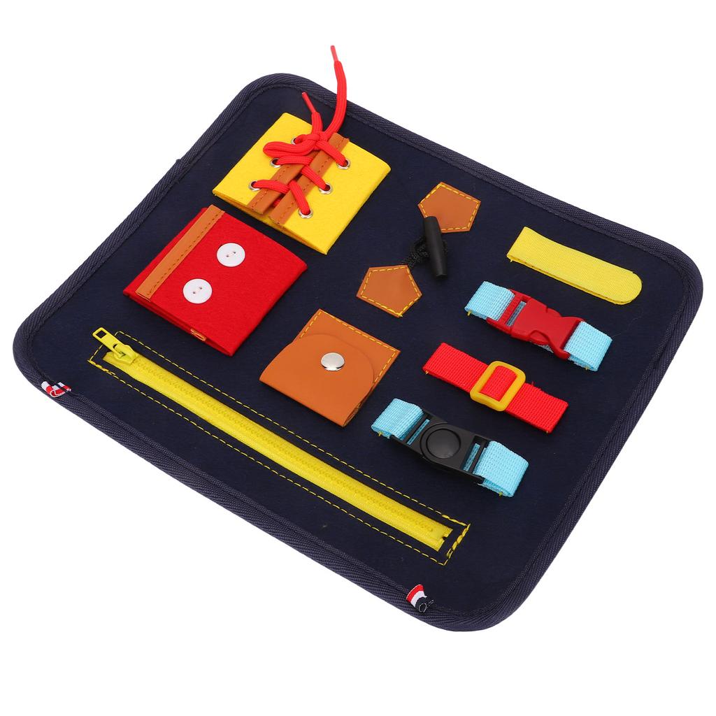 Toddler Busy Board Cultivate Concentration Color Cognition Sensory Board for Fine Motor Skill Autist