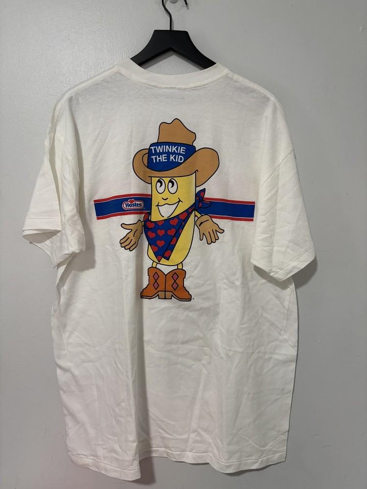 Винтажная футболка Hostess Twinkies Мужская XL Twinkie the Kid Графика 90-е 1996 Футболка Унисекс
