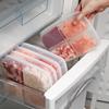 4 Grids Food Fruit Storage Box Portable Compartment Refrigerator Freezer Organizers Sub-Packed Meat Onion Ginger Clear Crisper