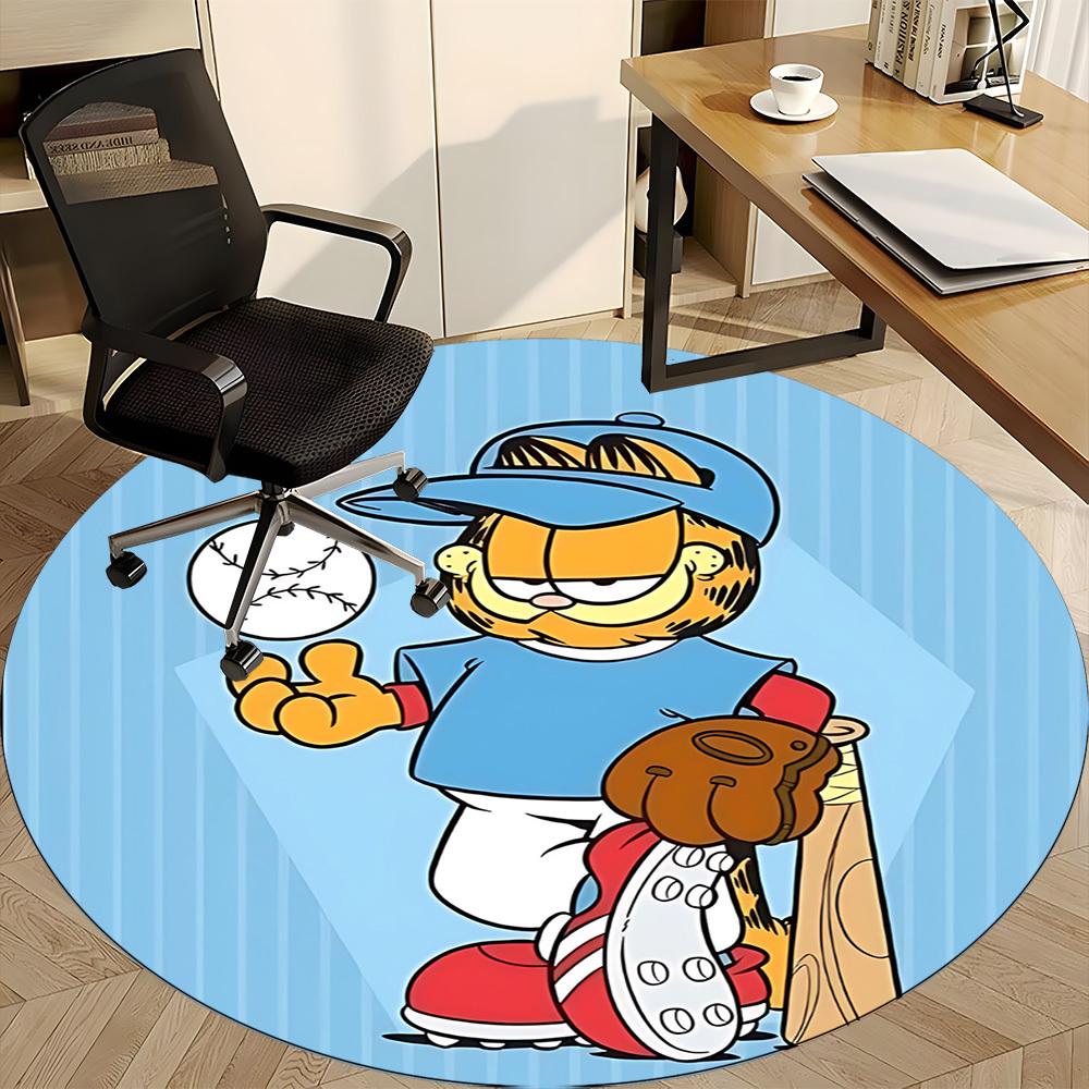 1 шт. Круглый ковер Garfield для офиса, под офисные стулья, спальни, гостиной, домашний декор a1016085