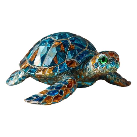 Sea Animal Figurine Simulated Turtle Octopus Statue Sculpture Home Office Desktop Fish Tank Aquarium Decoration Ornament