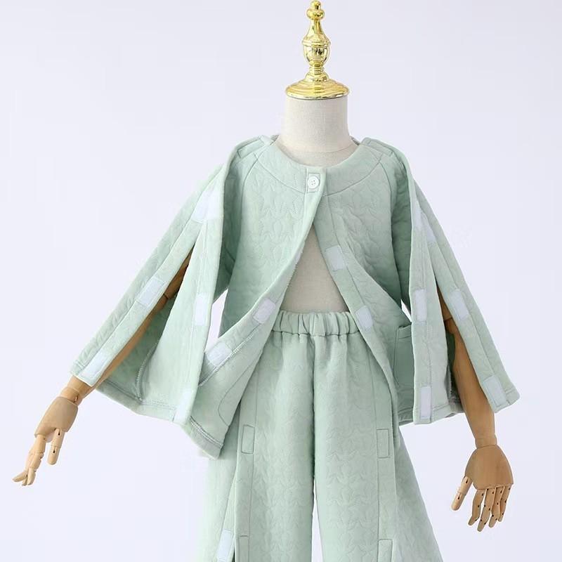Kids Fracture Care Gown Full Open Hospital Pajamas Plaster Casting Easy On Off
