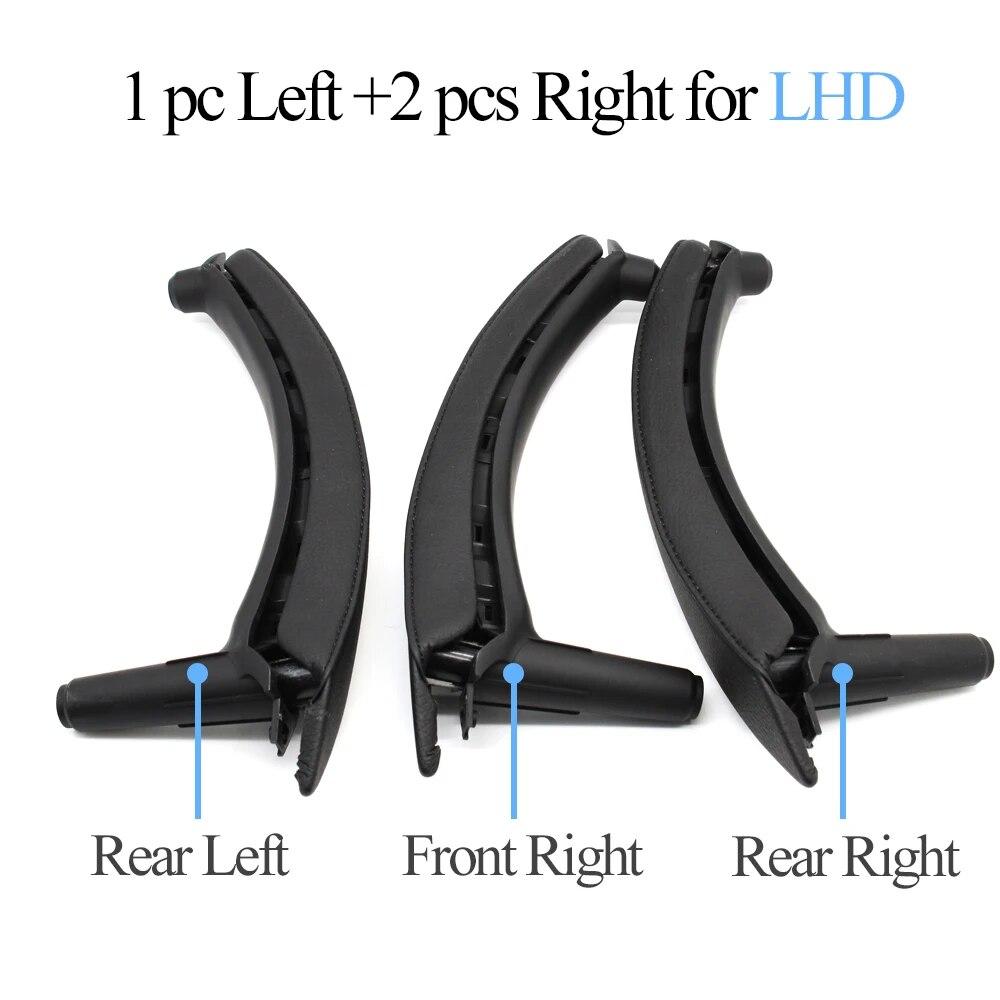 Модернизированная ручка открывания левой и правой пассажирской двери автомобиля с кожаной накладкой, замена для BMW X5 X6 E70 E71 E72 2007-2013