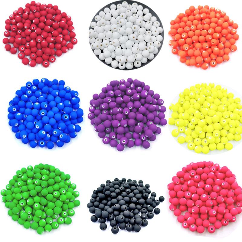Творческие 20 шт DIY ручной работы бисер пластиковые твердые дисперсионные бусины шариковые бусины ярких цветов аксессуары для изготовления ювелирных изделий ожерелье браслет