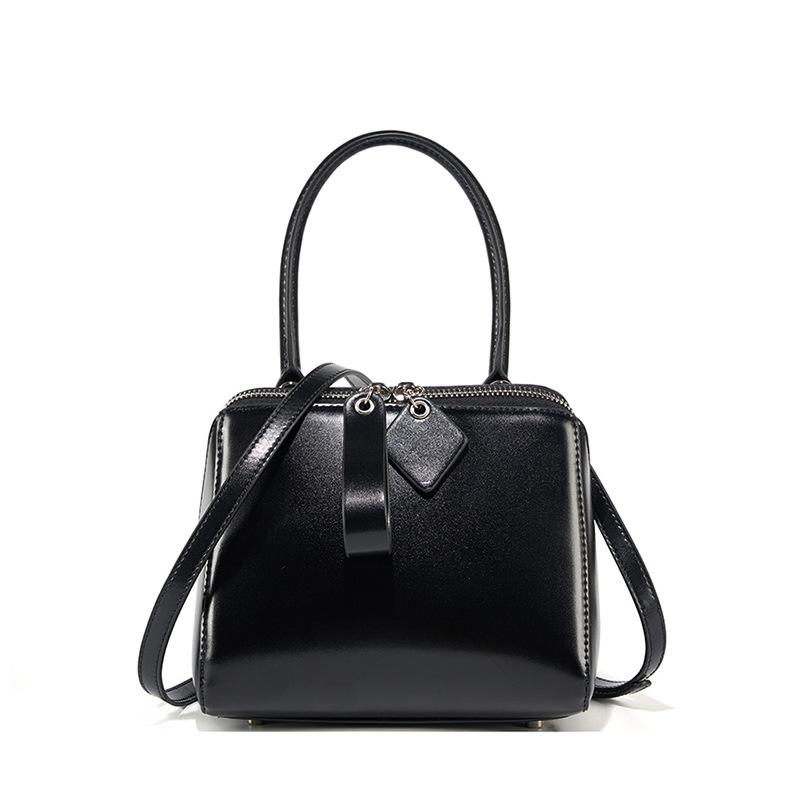Leather Handbag This Year Popular High-end Texture French Niche Single Shoulder Crossbody Bag