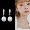 Trendy Women Gifts Shell Pearl S925 Silver Ear Studs Jewelry Fashion Drop Earrings
