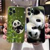 Прозрачный чехол для телефона с изображением китайского малыша панды для Apple iPhone 13 12 11 mini Pro Max XS X XR 7 8 Plus SE, милые чехлы, чехол Lazy Bear