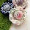 Retro 3D Mesh Flower 9CM Headband Flower New Rose Fabric Artificial Flower