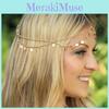 Fashionable Headpiece Gold With Rotundity Shape And Tassel For Women Events