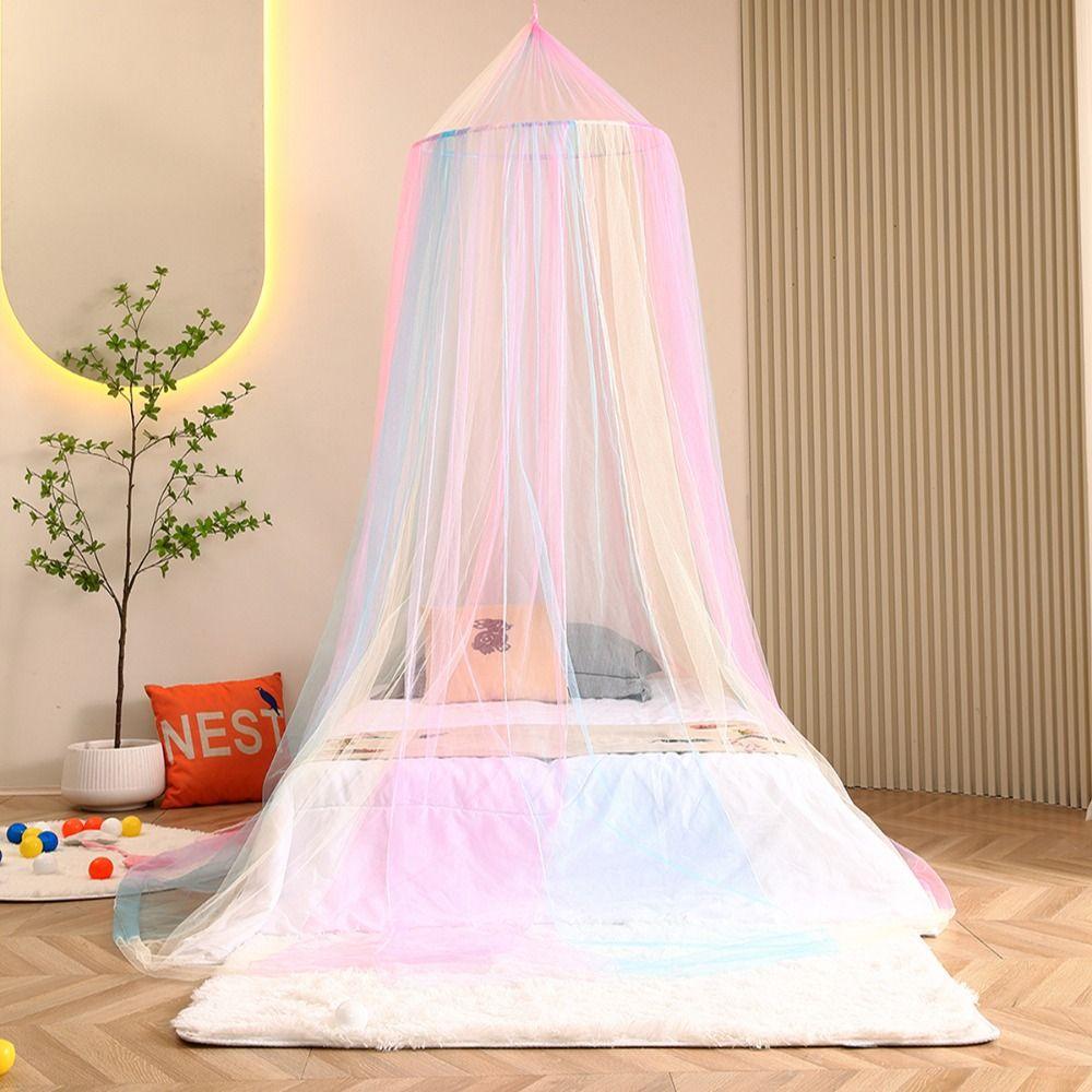 Rainbow Color Dome Mosquito Net Princess Style Bed Tent Room Decor Bed Canopy  Summer