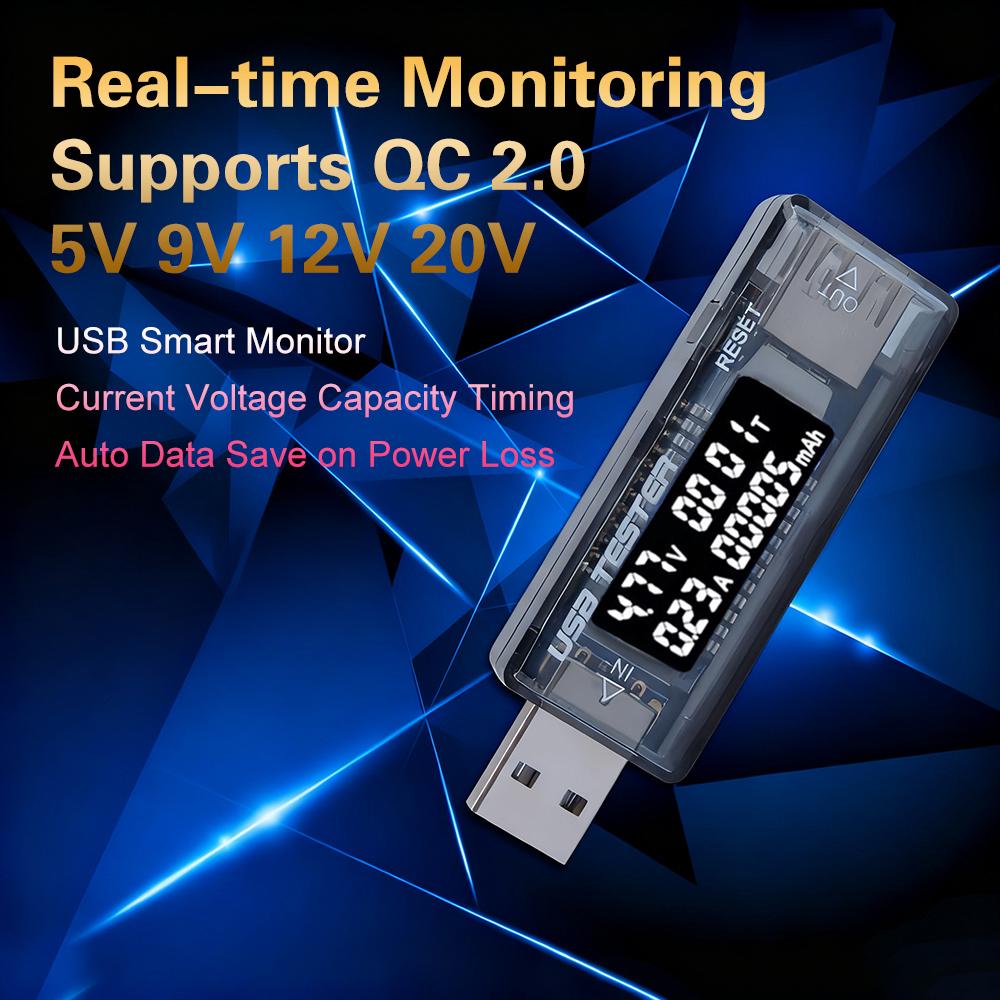 4-30V USB Voltage Current Meters Capacity Battery Tester Volt Current Voltage Doctor Charger Capacity Tester Meter Power Bank