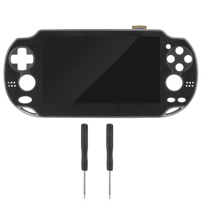 Для PS Vita1000 LCD Замена экрана оцифровки Полная сборка с рамкой Отвертка черный Для