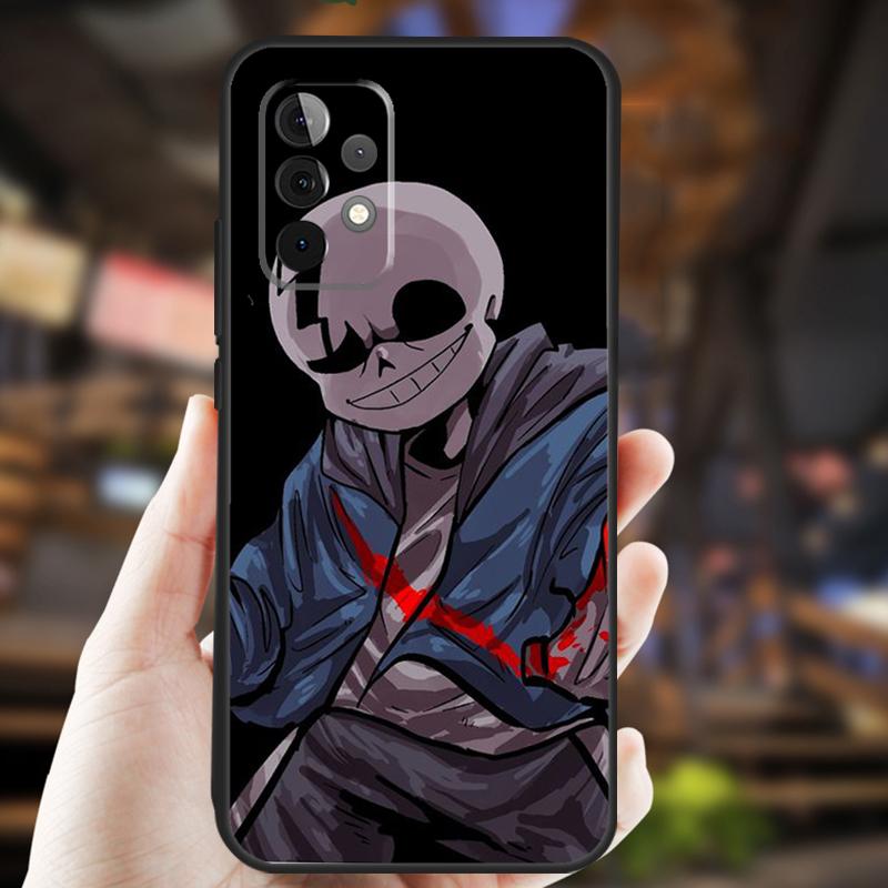 Чехол для игры Undertale Sans для Samsung Galaxy A26 A54 A14 A36 A16 A33 A56 A15 A55 A53 A35 A22 A32 A52 A34 A05 A06