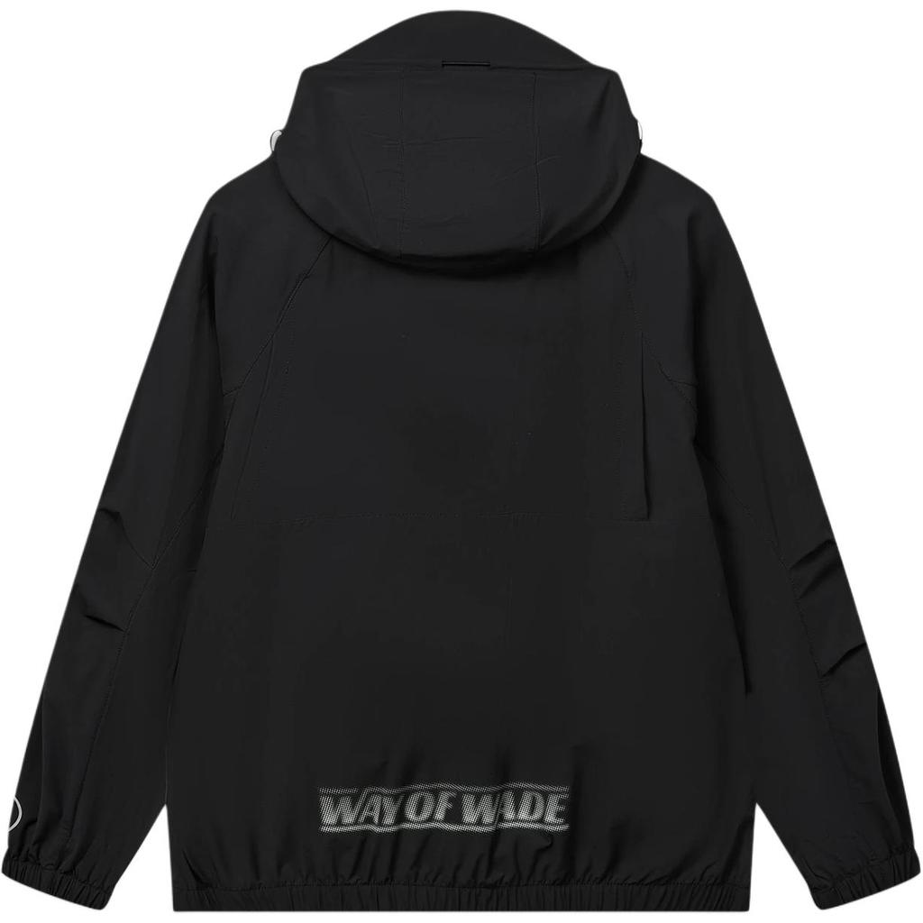 Li-Ning Мужская ветровка с капюшоном на молнии с буквами серии Wade верхняя одежда AFDWC37-1