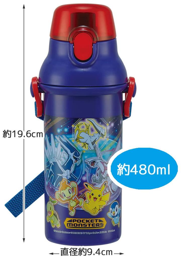 Skater Бутылка для воды из антибактериального пластика 480 мл Pokemon 22 Boys Сделано в Японии Детская Ag+ PSB5SANAG-A
