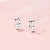 Exquisite Love Stud Earrings Women's Simple Ins Heart-to-heart Earrings