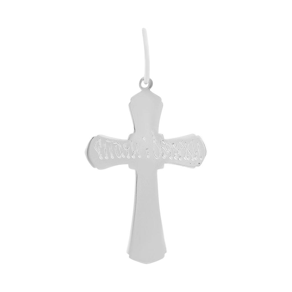 Серебряный крестик без камней (2156819)