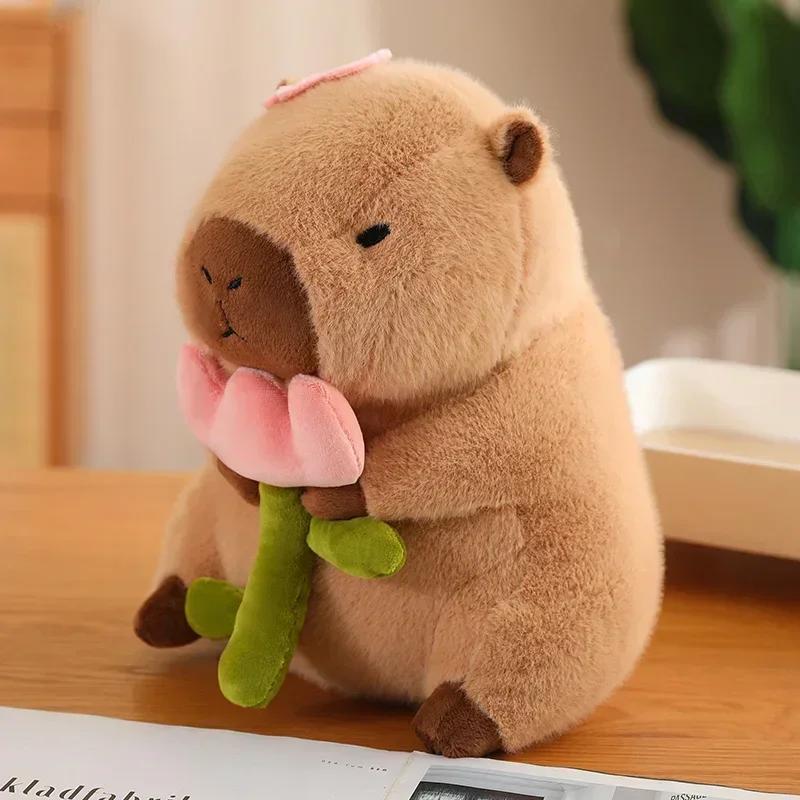 Kawaii аниме капибара хлеб плюшевые игрушки креативные мягкие игрушки капибара тост кукла девочка игрушки на день рождения подруга милый подарок