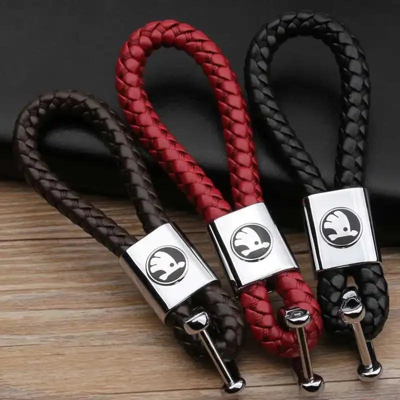 2025 Новая цепочка с брелоком для логотипа Skoda Superb Kamiq Yeti Karoq Tour RS Fabia 2 1 Rapid Kodiaq Octavia 2 A7 Сплав Брелок Автомобиль D