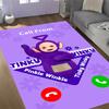Teletubbies Scooter Adventure Themed Anti-Slip Rugs - Polyester Home Decor, Suitable for Bedrooms, Living Rooms, Doorways, Studios, and Decorations