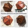 Кожаная сумка для игральных костей D20, многогранная сумка для игральных костей, портативная сумка на шнурке для ролевой игры, сумка для игральных костей DND