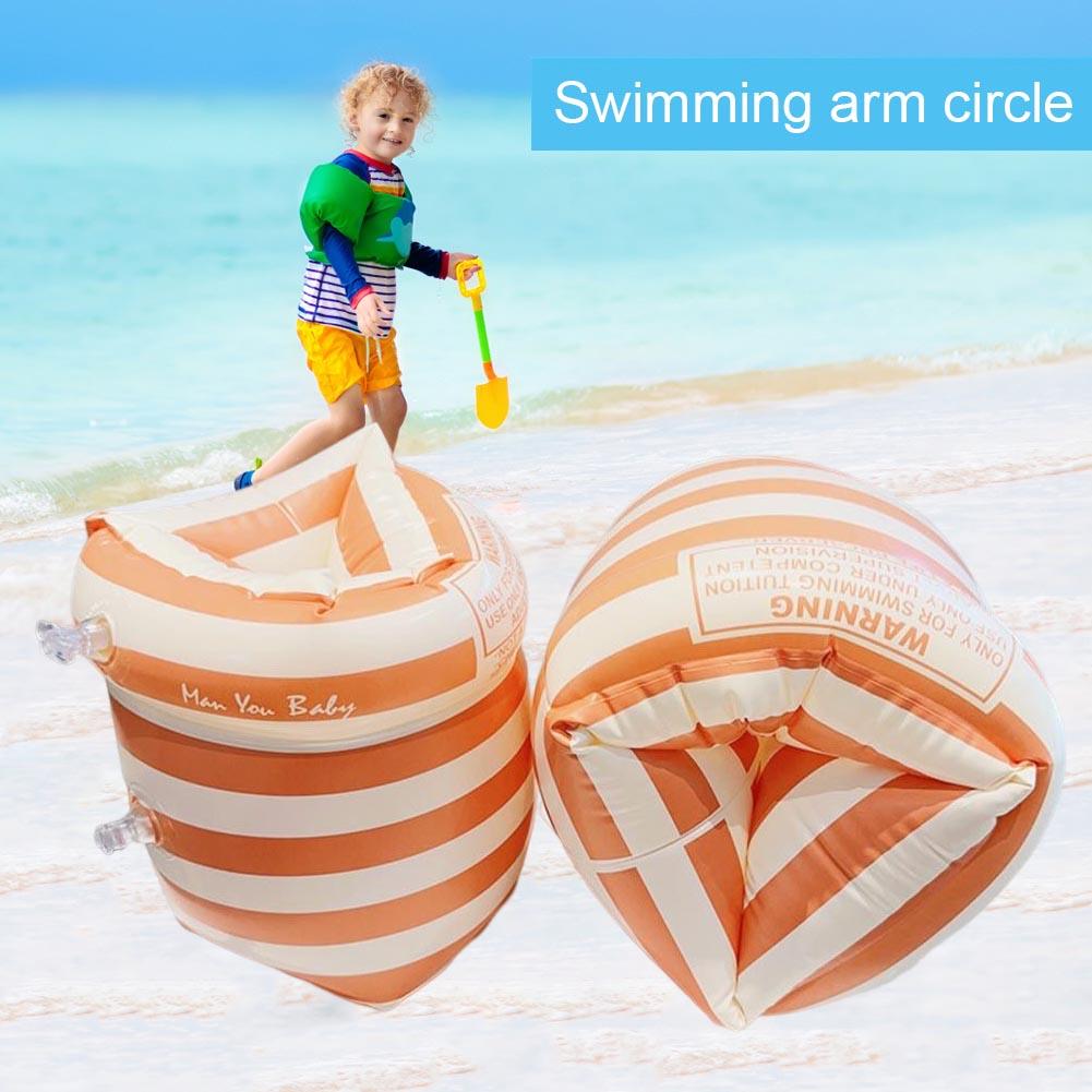 1 пара плавающих нарукавников с круглыми рукавами, двойная воздушная подушка, надувные поплавки для бассейна, ПВХ-печать, для взрослых и детей, плавательное оборудование