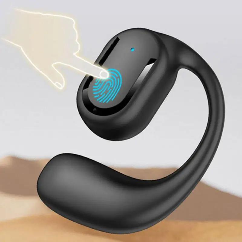 TWS Беспроводные наушники Bluetooth 5.3 с зажимом для ушей Hi-Fi стереогарнитура Спортивные наушники Водонепроницаемые бизнес-наушники с одним крючком для Xiaomi Huawei