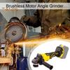 Беспроводная угловая шлифовальная машина с бесщеточным двигателем 9000 об/мин. Высокоскоростная бесшумная ручная угловая шлифовальная машина с питанием от аккумулятора
