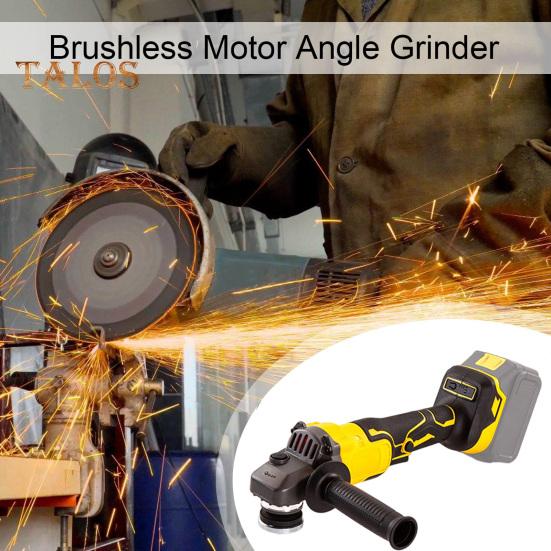 Беспроводная угловая шлифовальная машина с бесщеточным двигателем 9000 об/мин. Высокоскоростная бесшумная ручная угловая шлифовальная машина с питанием от аккумулятора