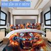 Stylish Tiger Pattern Bedding,Quilt Set Quilt Cover Pillowcase Home Birthday Gift (1*duvet cover+2*pillowcase,without core)ZSJT0917359